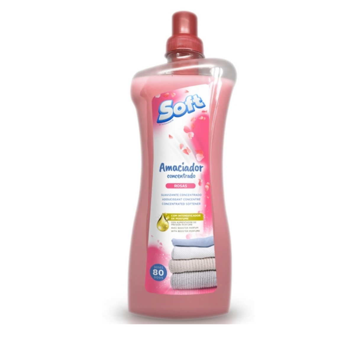 Amaciador Roupa Concentrado Soft Rosas – 80 doses